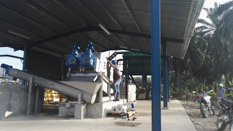 Palm oil mill effluent- volute press