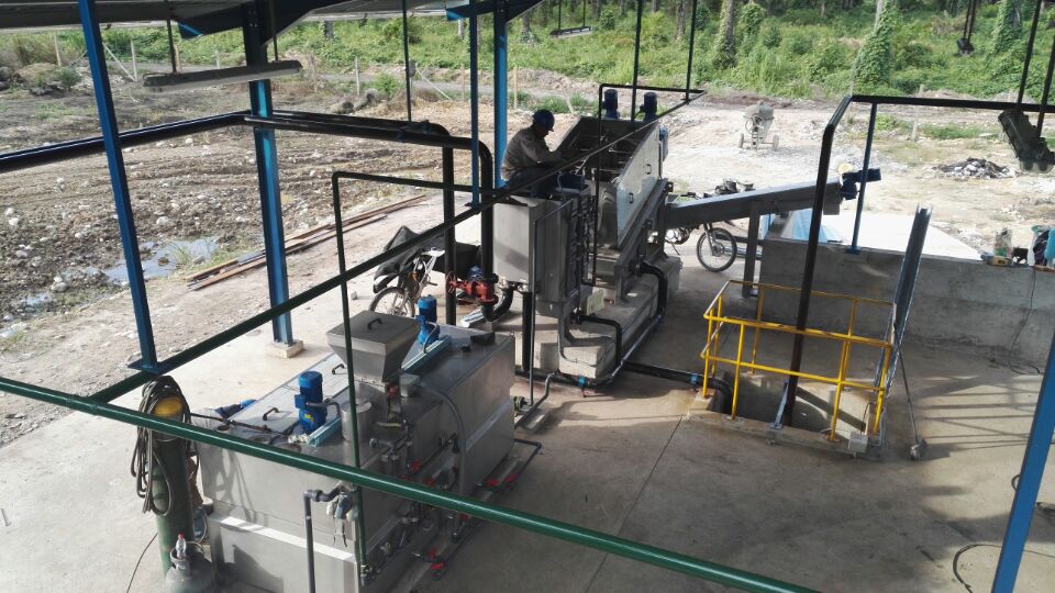 Palm oil mill effluent- volute press